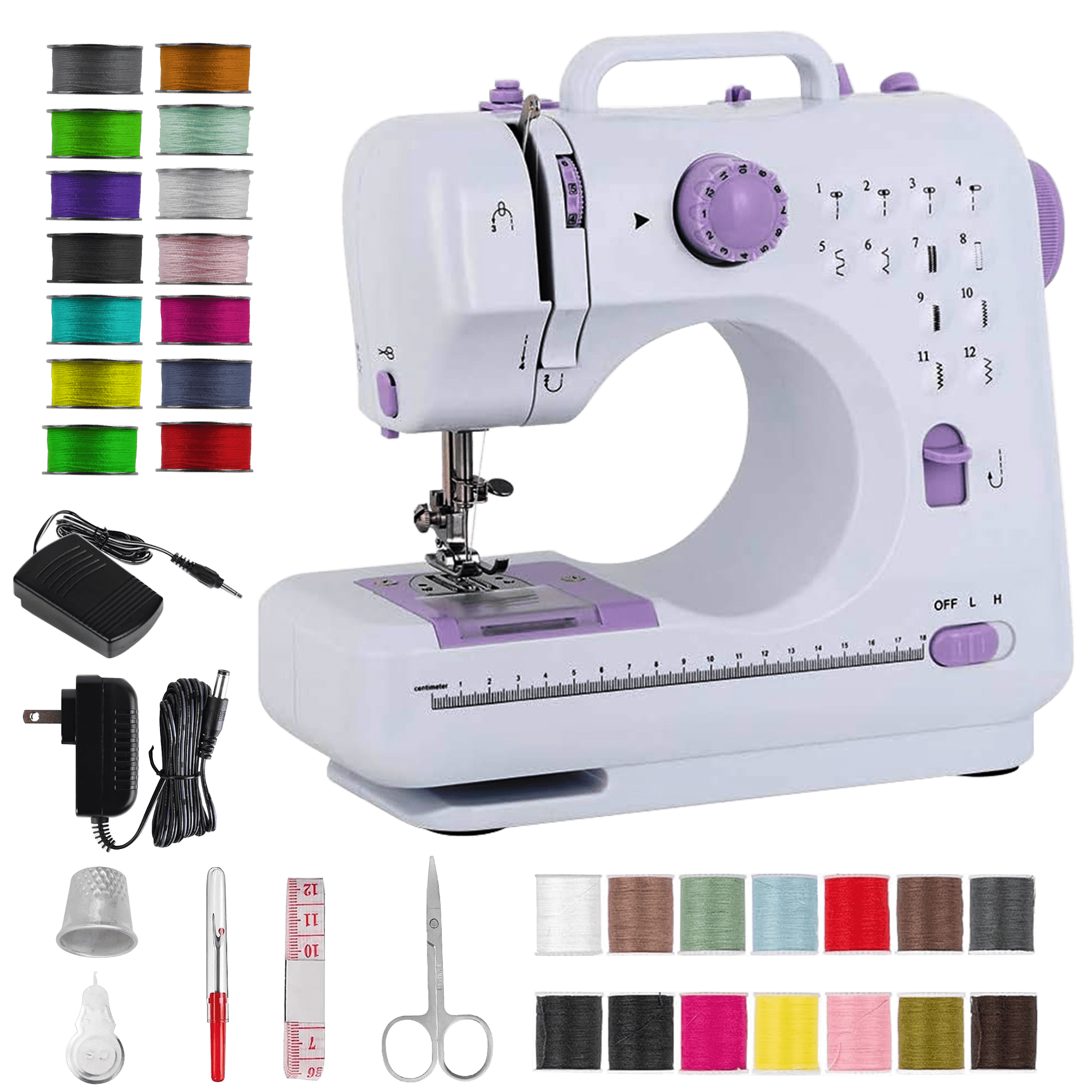 BCOOSSS Portable mini Sewing Machine for Beginner Multi-Functional