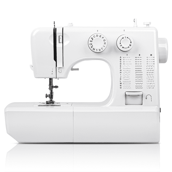 BCOOSS Sewing Machine for Beginner Portable Sewing Machine With 45 Stitches and 3 Sewing Feet