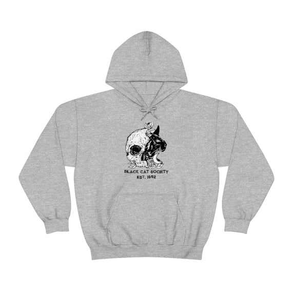 BCS Cat and Skull Unisex Heavy Blend™ Hooded Sweatshirt