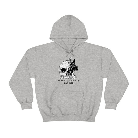 BCS Cat and Skull Unisex Heavy Blend™ Hooded Sweatshirt