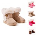 thumbnail image 1 of BCSIOAOI Boots for Girls Warm Snow Boots Side Zip Comfort Sole Everyday Shoes, 1 of 9