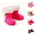 thumbnail image 1 of BCSIOAOI Girls Boots Warm Snow Boots Comfort Sole Side Zip Casual Shoes, 1 of 7