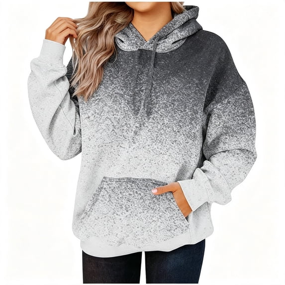 BCSIOAOI Girls Hoodies,Long Sleeve Pullover Hoodie with Front Kangaroo Pocket Gray 9-10 Years
