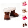 thumbnail image 1 of BCSIOAOI Girls Snow Boots Warm Snow Boots Side Zip Comfort Sole Everyday Shoes, 1 of 9