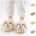 thumbnail image 1 of BCSIOAOI Kids Slippers Warm Fuzzy Closed Toe Indoor House Shoes, 1 of 5