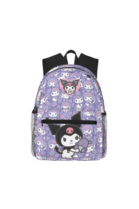 Kawaii Kuromi Backpack Lightweight Multifunction Casual Travel Backpacks 15.7"