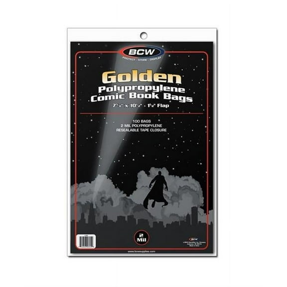 BCW 1-GOL-1 Golden Comic Bags