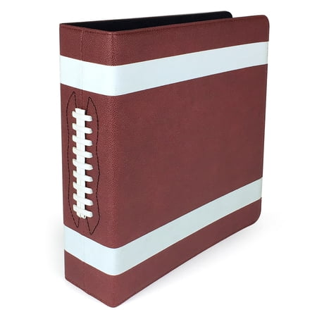 BCW 3" Premium Trading Card Album- Football Collectors Edition, 2.5" x 3.5"
