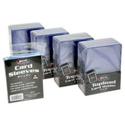 BCW 3" x 4" Clear Regular Top Loaders - 100 Total + BCWbcw Clear Soft Sleeves - 100 Total