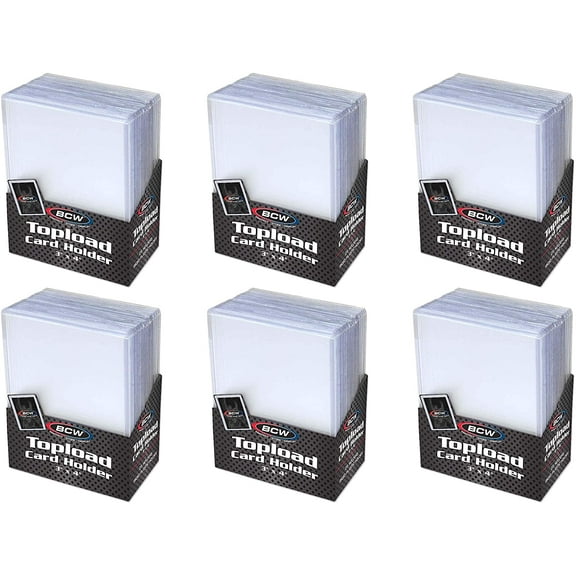 BCW 3" x 4" Topload Card Holder for Standard Trading Cards | Up to 20 pts | 150-Count