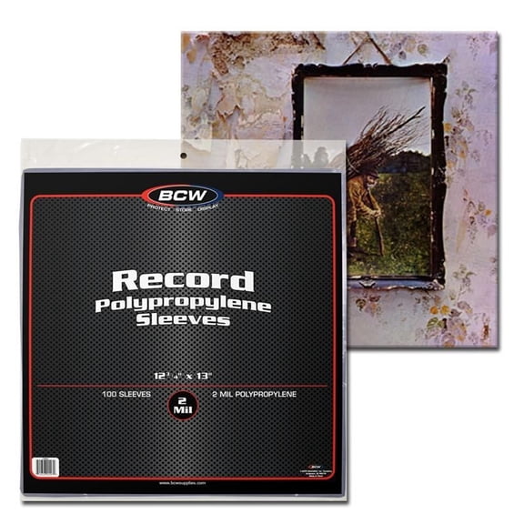 BCW 33 RPM Record Sleeves 100ct