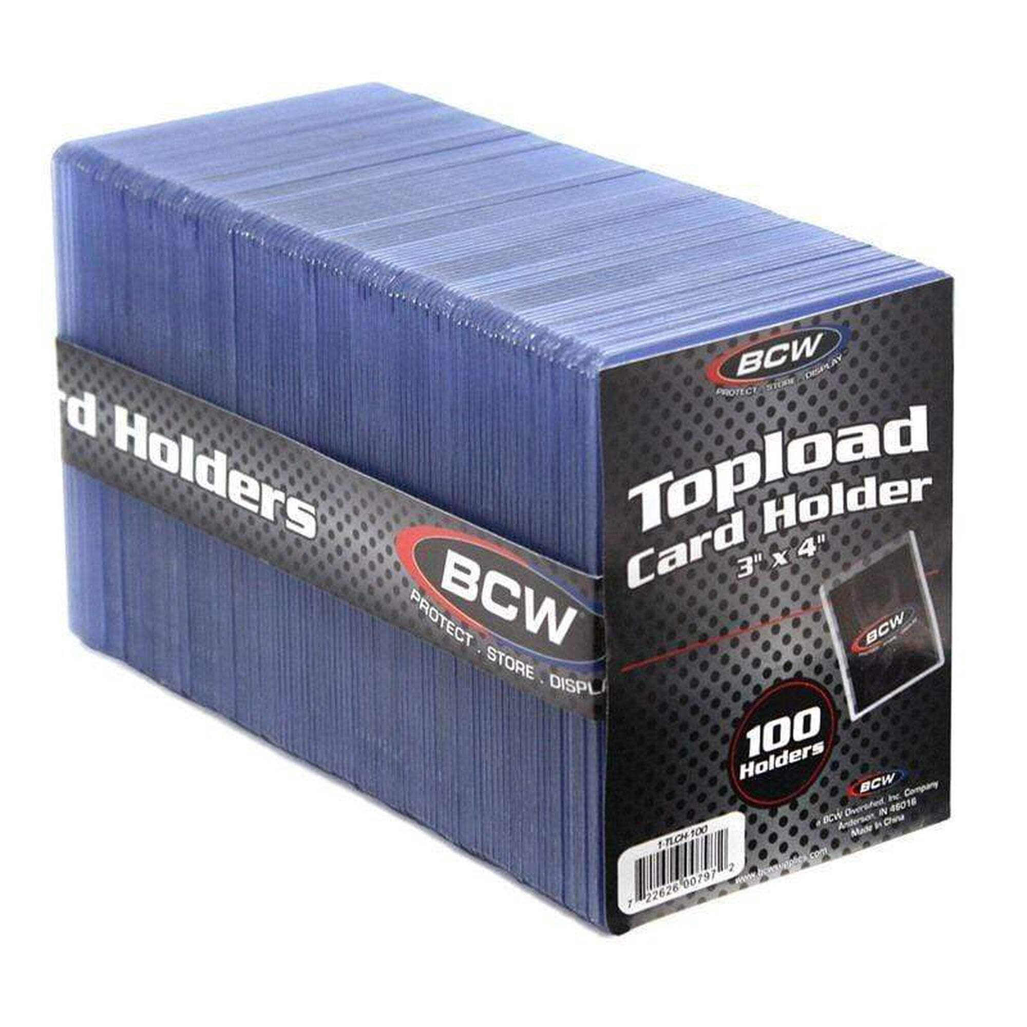 BCW 3X4 TOPLOAD CARD HOLDER - STANDARD (100 CT. PACK)