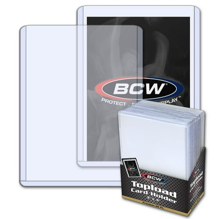 BCW 3x4 Topload Card Holder - Premium Toploader