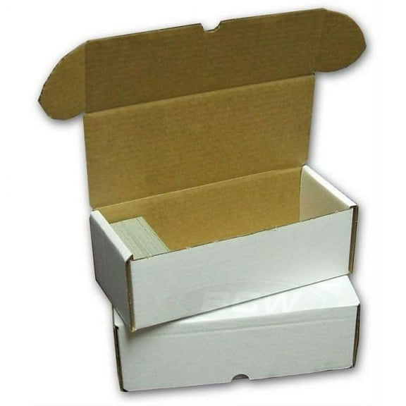 BCW 500 Count Box - Corrugated Cardboard Storage Box - Baseball, Other Sport Cards, Gaming & Trading Card Collecting Supplies - 1 Box
