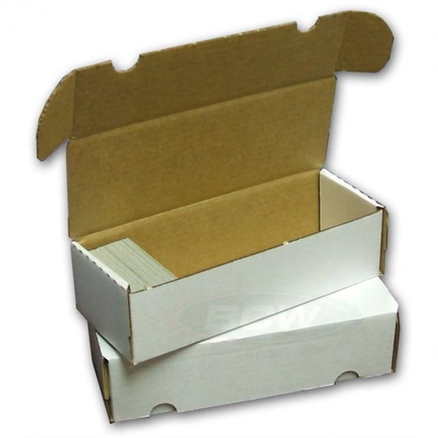 Count Boxes BCW 550 Count Cardboard Trading Card Storage Box - Walmart.com