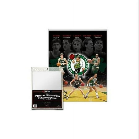 BCW 8" x 10" Photograph Sleeves, 2 mil Polypropylene Clear , 100 per pack