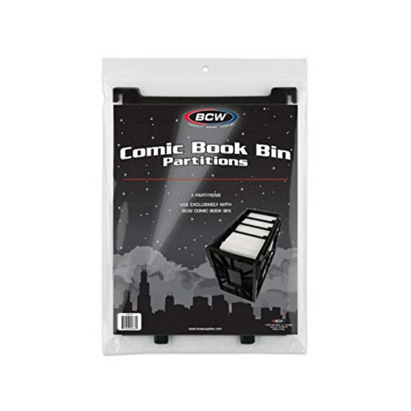 BCW Short Comic Book BIN PARTITIONS - Black