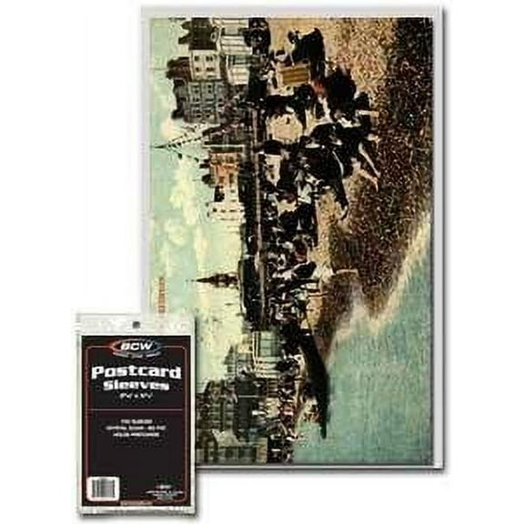 BCW Continental Postcard Sleeves, 100 Piece