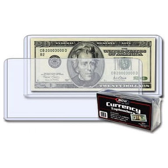 BCW Currency Topload Holder - Regular Bill