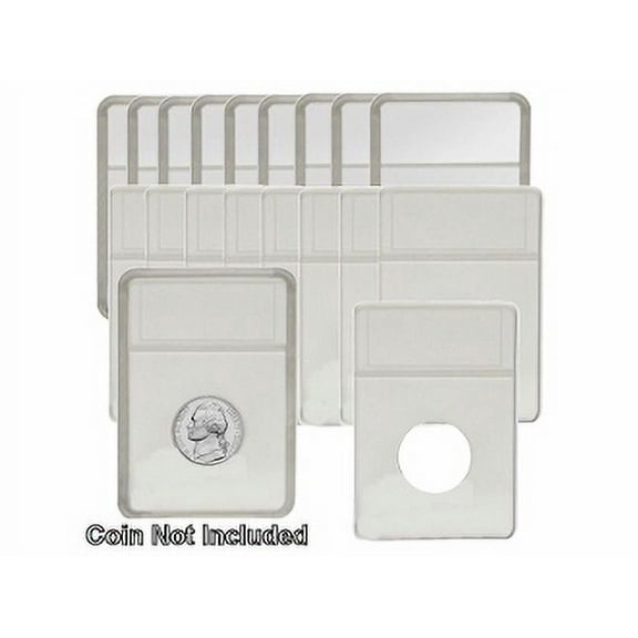 BCW Display Slab with Foam Inserts, Combo/White NICKEL 10 pk