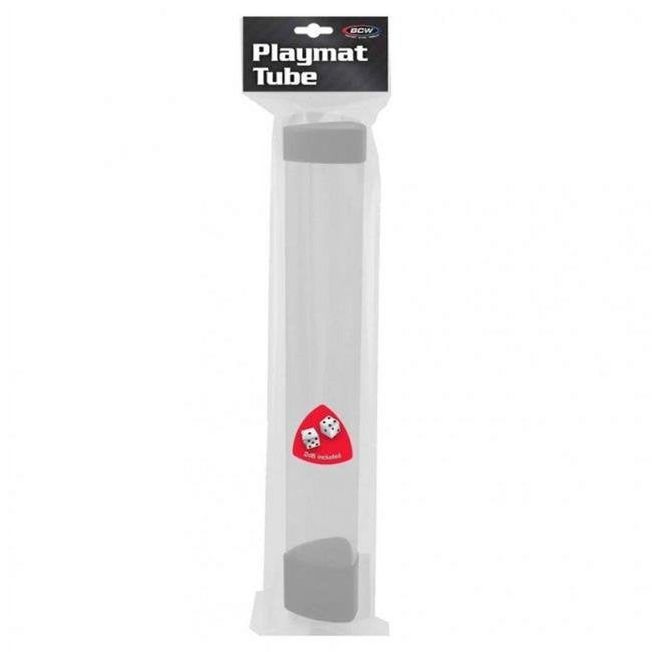 BCW Playmat Tube with Dice Cap White