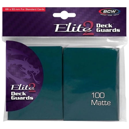BCW Supplies Elite 2 Matte Card Sleeves - Teal (100) New