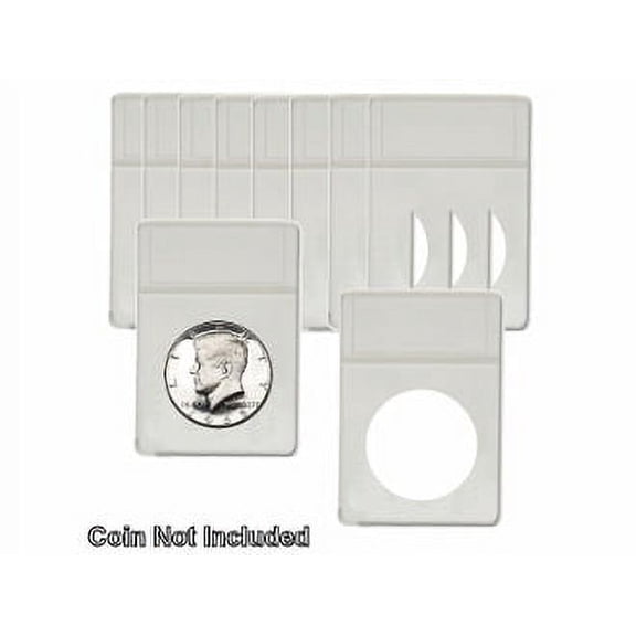BCW Half Dollar Foam Inserts-Display Slabs, No Slabs White 10 pk