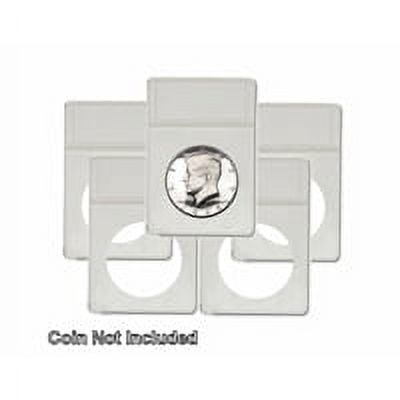 BCW - Half Dollar Foam Inserts for Display Slabs, No Slabs, White - 5 pk
