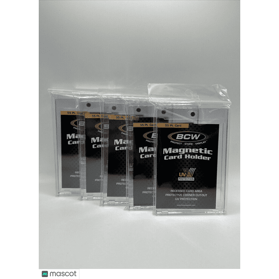 BCW Magnetic Card Holder 55pt Point with UV Protection, lot of 5 holders