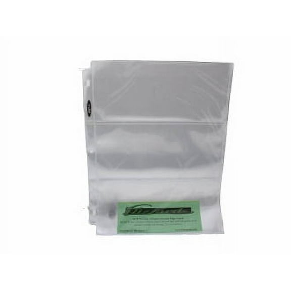 BCW Pro 3-Pocket Currency Page, 5 pack