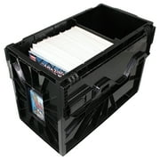 BCW SHORT COMIC BOOK BIN - Black Plastic Storage Box w One Partition 1-Box