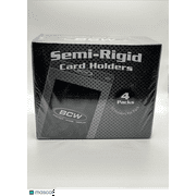 BCW Semi-Rigid Card Holders #1 Box with 4 Packs of 50 Sleeves, 200 Total