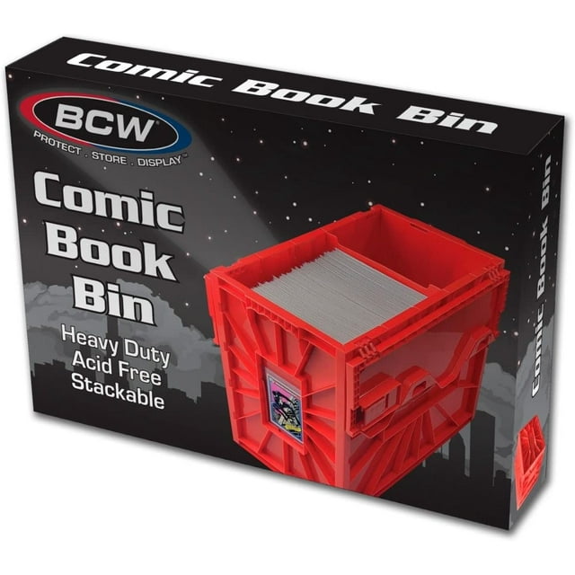 BCW Short Comic Book Bin Holds 150 Standard Comic Books Acid Free