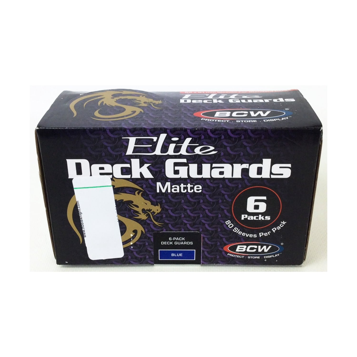 BCW Supplies Elite Matte Card Sleeves - Blue (6 Packs of 80) New