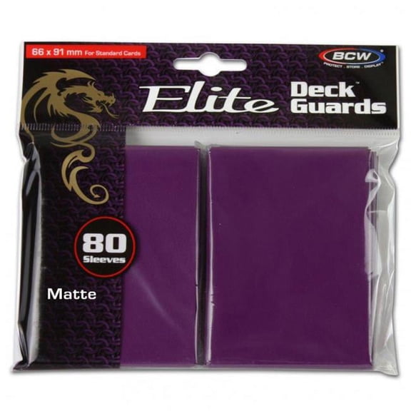 BCW Supplies Elite Matte Card Sleeves - Mulberry (80) New