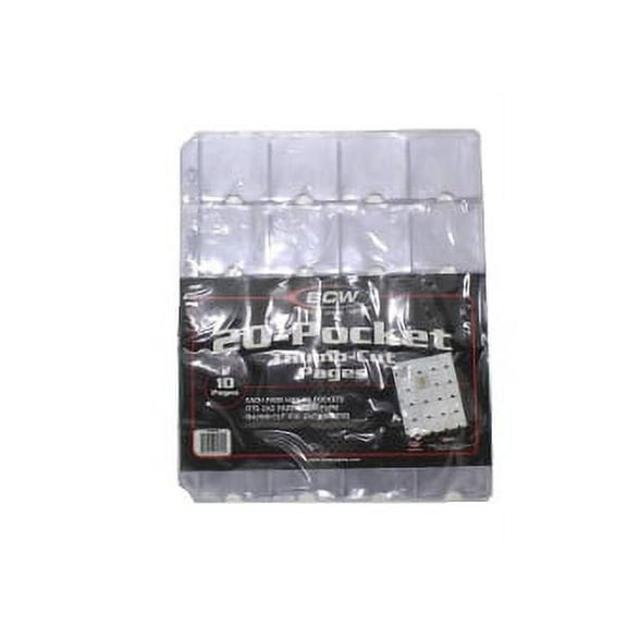 BCW - Vinyl 20-Pocket Page with Thumb Cut