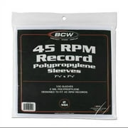 100 Vinyl 45 RPM 7" Record Poly Outer Sleeves 2 Mil NEW