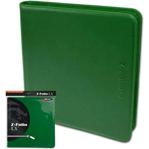 BCW Z-Folio 12-Pocket LX Album - Green