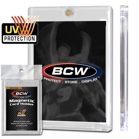 BCW 35pt Magnetic Card Holders One-Touch Trading Card Case  5 Pack