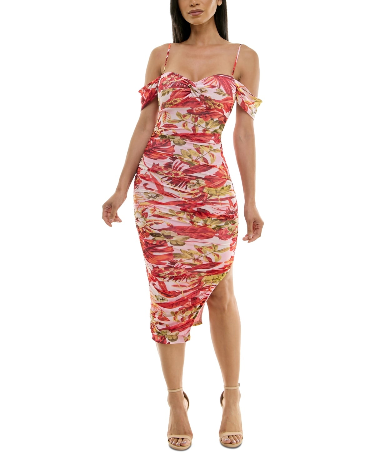 BCX Juniors Floral-Mesh Ruched As Pink Floral XXS - Walmart.com BCX Juniors Floral-Mesh Ruched As Pink Floral XXS - Walmart.com