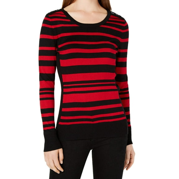 BCX Juniors Long Sleeve Striped Sweater;XL