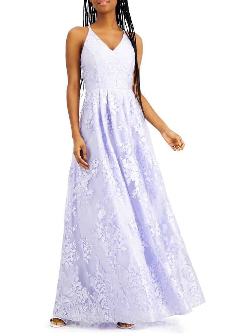 sachin and babi light blue dress ADYCE ADYCE Women's One Shoulder Pleated High Slit Cocktail Party Long Dress  For main image 0