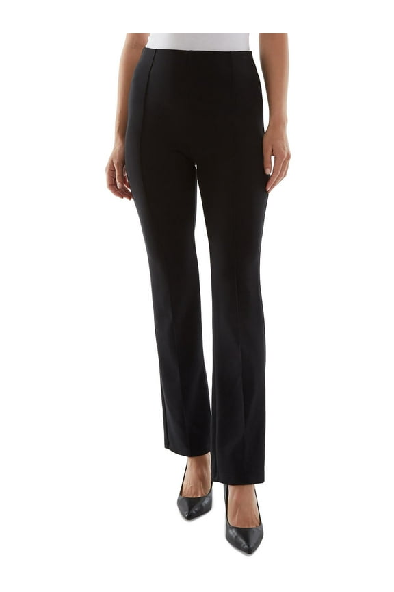 Womens Pintuck Pull On Straight Leg Pants