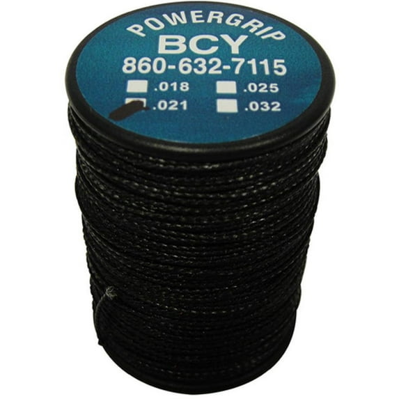 BCY 65809 Power Grip Serving Black. 021 75 yds Archery Spool Hunting Bow String