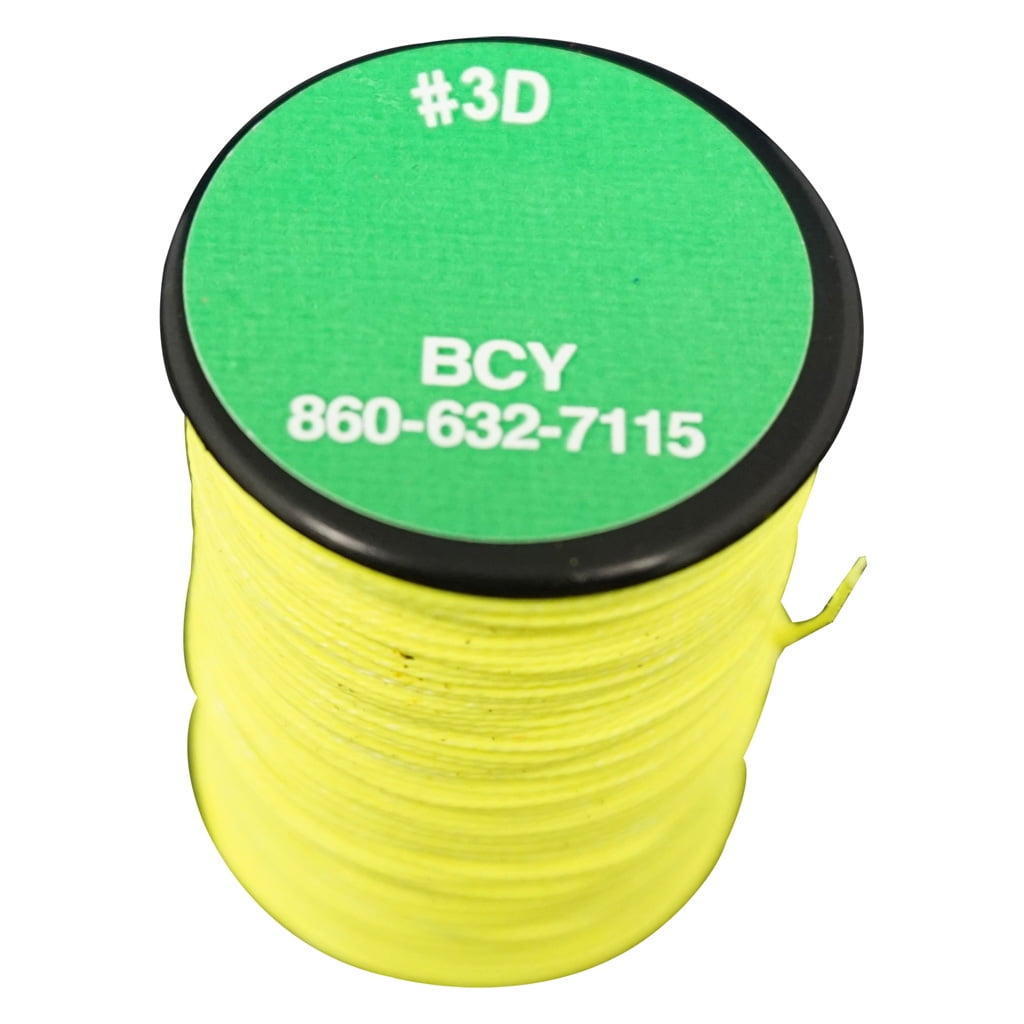 Bow Serving BCY 3D End Serving <br> Neon Yellow 120 Yds Bcy D Loop
