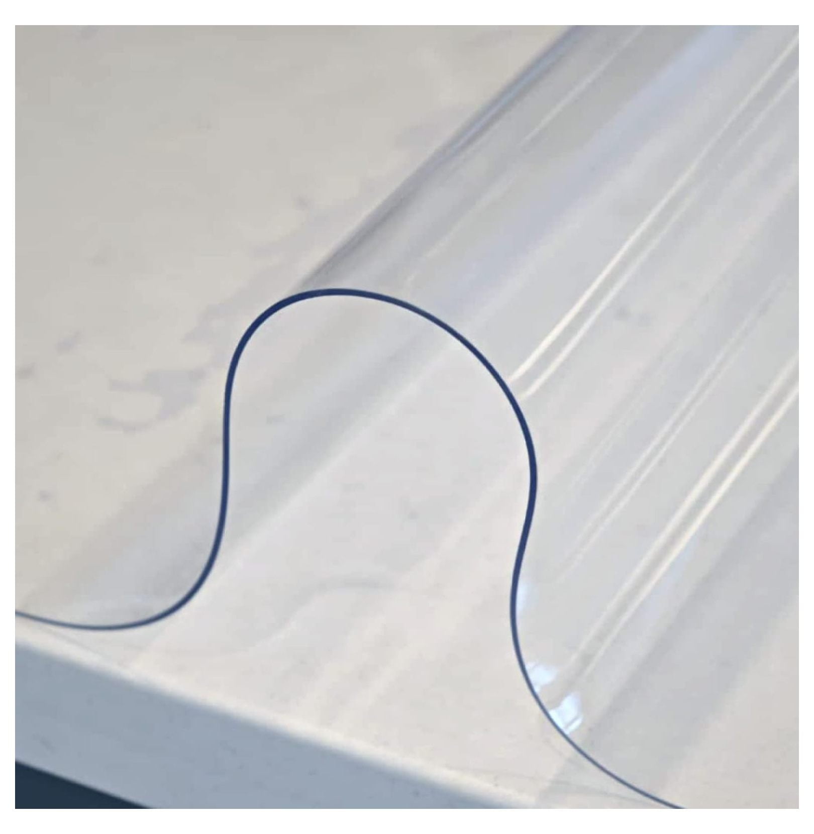 BCYCSJ PVC Table Cover 88 x inches 1.5 mm Thickness Waterproof