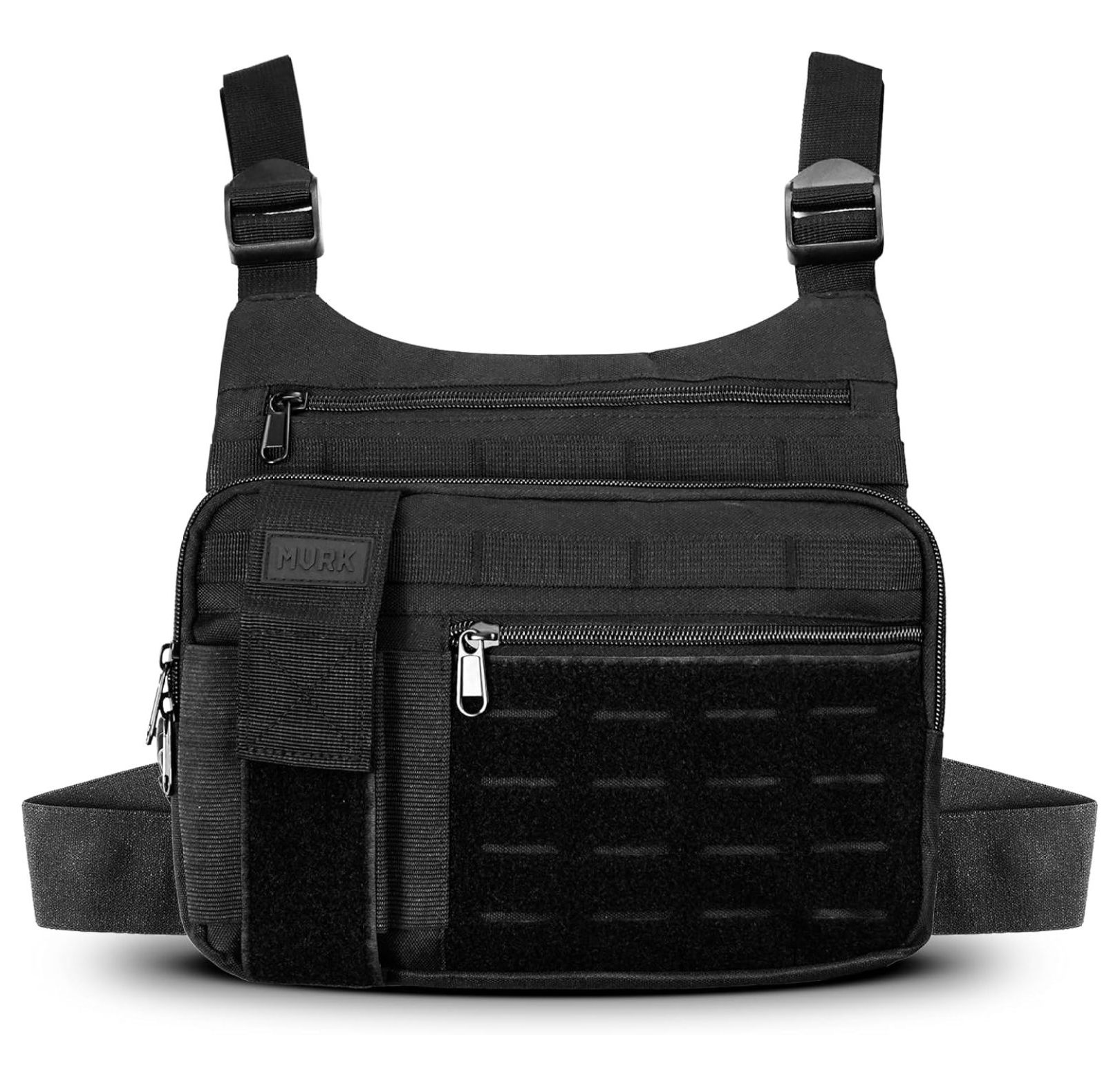 Running Chest Bag - Water Resistant Sports Bag With Phone Holder & Extra Storage For Workouts, Cycling, Hiking