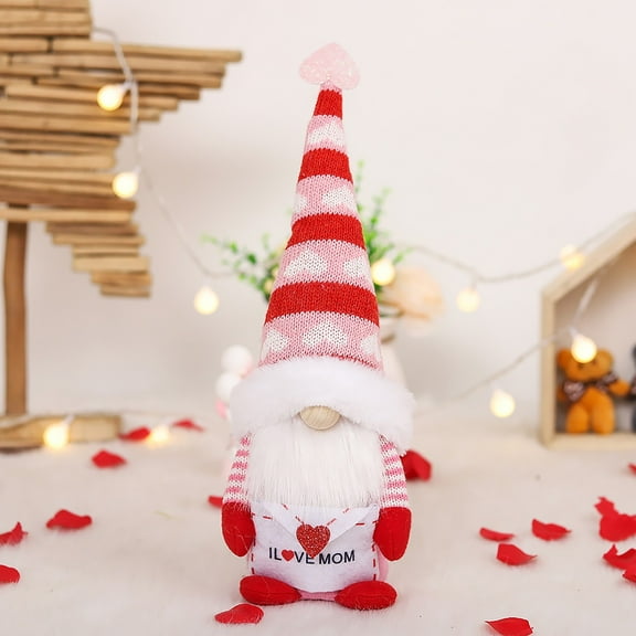 BCZHQQ 2PCS Gnome Plush Doll Decorations Faceless Doll Handmade Mothers Day Gnome Decor Mr & Mrs Stuffed Gnomes Plush Doll Ornaments Party Home Desktop Decor for Mothers Day
