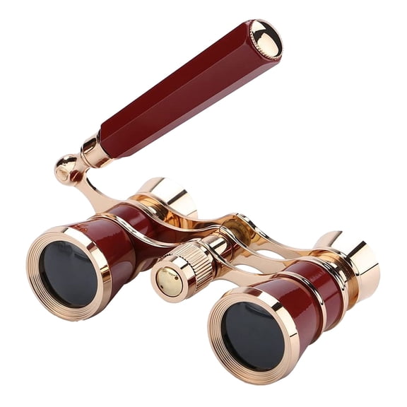 BCZHQQ 3x25 Opera Glasses Binoculars - Mini Portable Telescope with Foldable Handle for Enhanced Viewing at Musical Concerts and Theaters - Sturdy Plastic Construction - 4.3x2.5x1.2 Inches