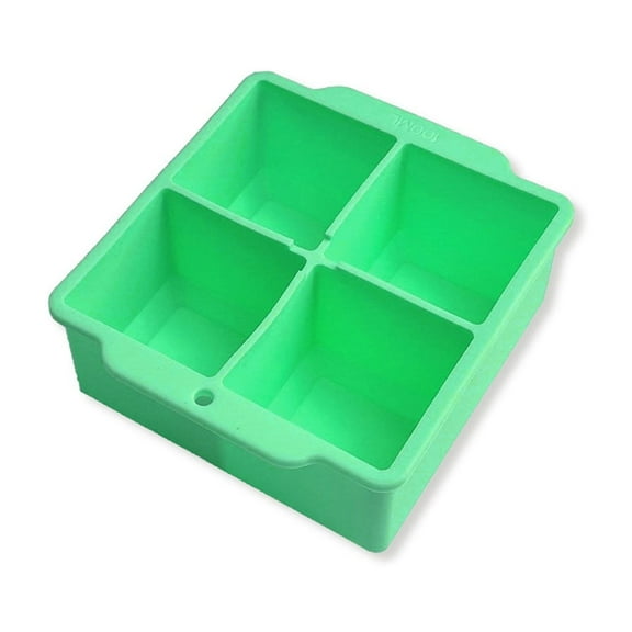 BCZHQQ 4 Grid Silicone Square Ice Cube Trays,Black,4.33 x 4.72 in,Summer Saving Clearance